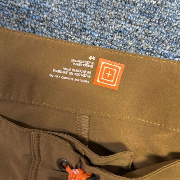 5.11 Tactical Recon Vandal Shorts Brown Drawstring Athletic Short Size 44 - Picture 4 of 6